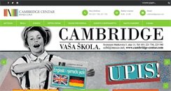 Desktop Screenshot of cambridge-centar.com