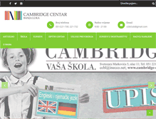 Tablet Screenshot of cambridge-centar.com
